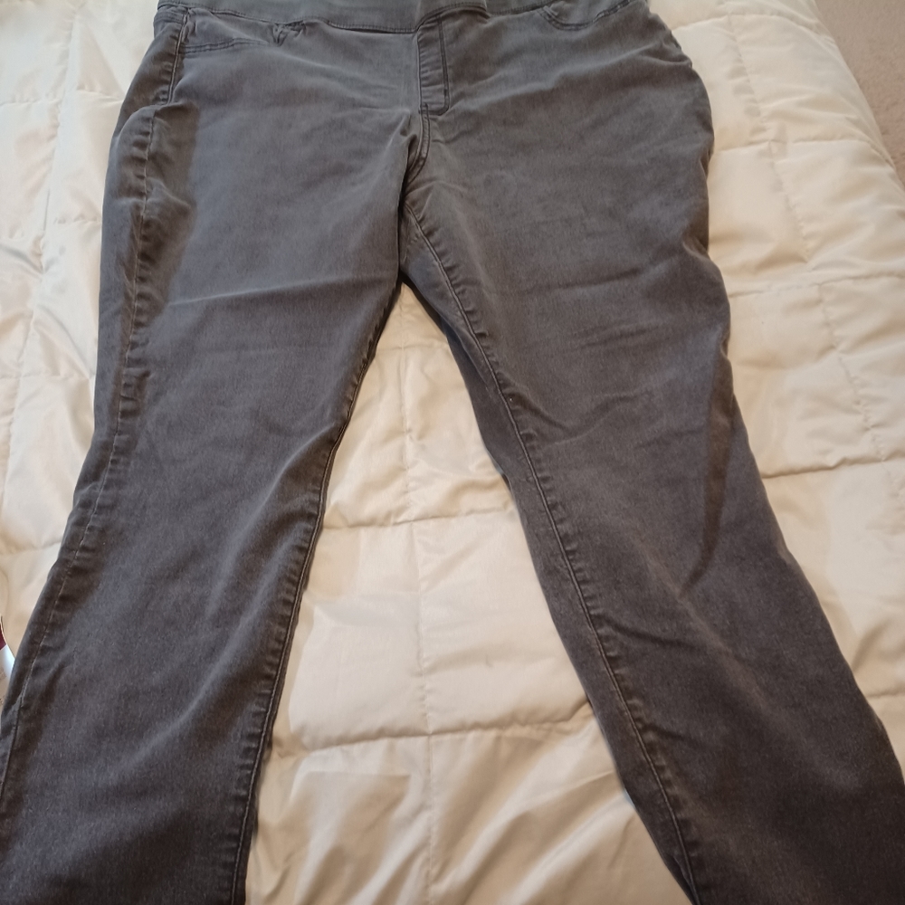 Sonoma size 24 grayish/black pull on jeans.